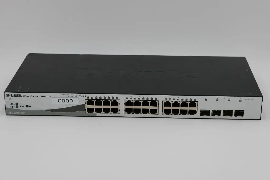 D-Link | 28-Port Gigabit Smart Managed PoE Switch (DGS-1210-28P)