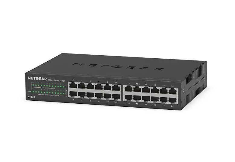 Netgear | 24-Port Gigabit Ethernet Unmanaged Essentials Switch (GS324-200NES)