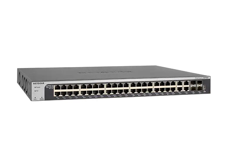 NETGEAR | 48-Port Gigabit PoE+ Smart Switch w/ optional Remote/Cloud Management and 4 SFP Ports (380W) (GS752TP)