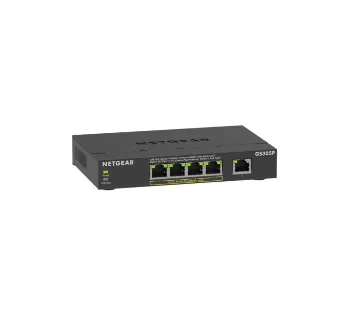 Netgear | 5-Port Gigabit Ethernet SOHO Unmanaged Switch (GS305P-300NAS)
