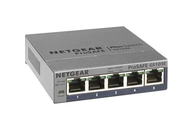 Netgear | 5-Port Gigabit Ethernet Easy Smart Switch (GS105E-200NAS)