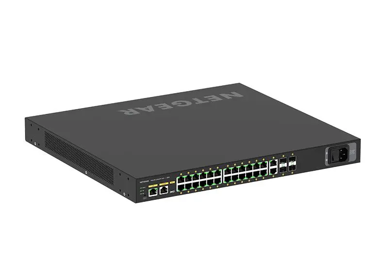 Netgear | 24x1G PoE+ 480W 2x1G and 4xSFP+ Managed Switch24x1G PoE+ 480W 2x1G and 4xSFP+ Managed Switch (GSM4230PX)