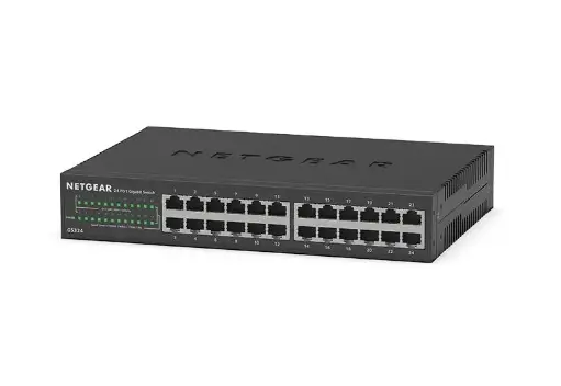 Netgear | 24-Port Gigabit Ethernet Unmanaged Essentials Switch (GS324-200NES)