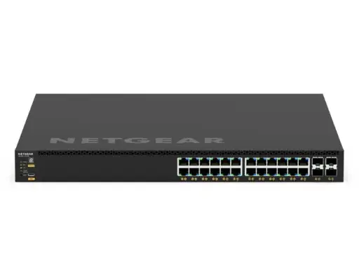 Netgear | 24x1G PoE+ (648W base, up to 720W) and 4xSFP+ Managed Switch (GSM4328)
