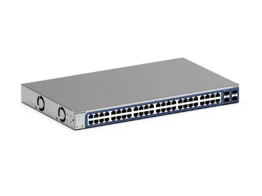 Netgear | 48-Port Gigabit Ethernet Smart Switch With 2 Copper/SFP Combo Ports and 2 Dedicated SFP Ports (GS748T-600NES)