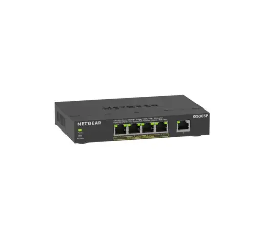 Netgear | 5-Port Gigabit Ethernet SOHO Unmanaged Switch (GS305P-300NAS)