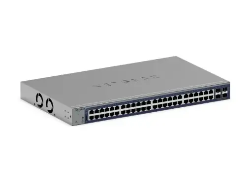 Netgear | 48-Port Gigabit Smart Switch w/optional Remote/Cloud Management and 4 SFP+ Ports (GS752TX-300NAS)
