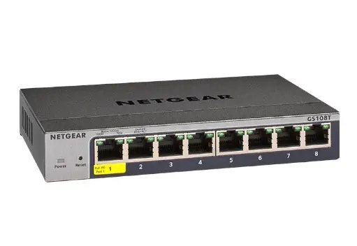 Netgear | 8-Port Gigabit Ethernet Smart Switch with Cloud Management (GS108Tv3)