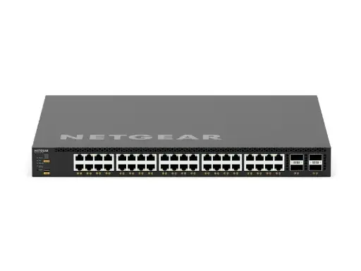 NETGEAR | 40x10G/Multi-Gig PoE++ (196W base, up to 1,676W) and 4xQSFP28 100G Managed Switch (XSM4344C)