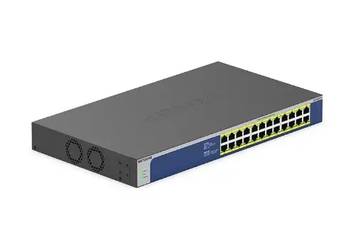 Netgear | 24-Port Gigabit Ethernet High-Power PoE+ Unmanaged Switch (300W) (GS524PP)
