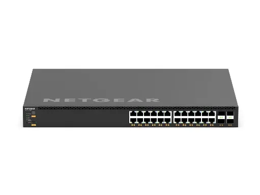 Netgear | 24x10G/Multi-Gig PoE+ (576W base, up to 720W) and 4xSFP28 25G (XSM4328CV)