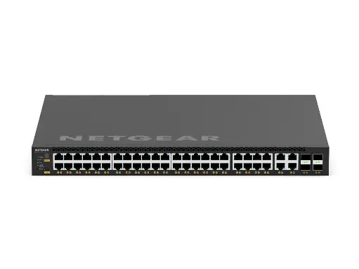 Netgear | 44x2.5G, 4x10G/Multi-gig PoE++ (194W base, up to 3,314W) and 4xSFP28 25G (MSM4352)