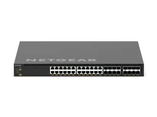 NETGEAR | 24x10G/Multi-Gig PoE++ (290W base, up to 1,770W), 8xSFP+ and 8xSFP28 25G Managed Switch (XSM4340V)