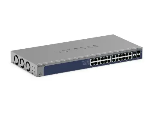 NETGEAR | 24-Port 10G/Multi-Gigabit Ethernet Smart Switch with 4 10G SFP+ Ports (XS724TM)